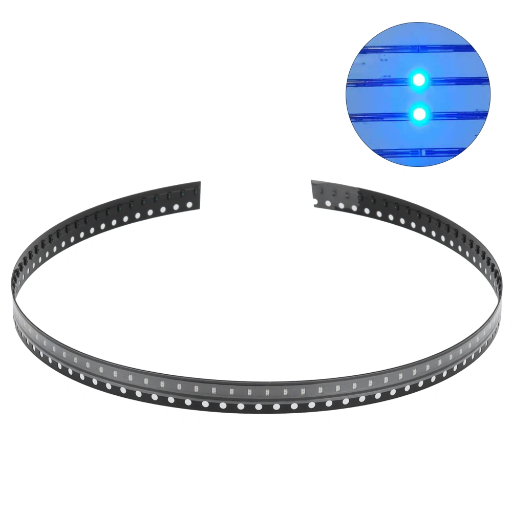 100Pcs SMD LED Diodes Electronic Components HighStrength Tiny Low Voltage for DIY PCB(Blue )