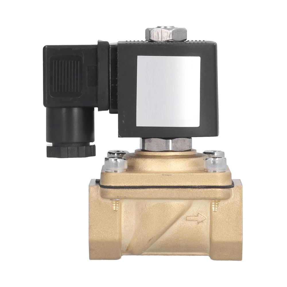 Electric Solenoid Valve Brass Normally Closed Diaphragm Type G 3/4 in Thread ReplacementAC220V