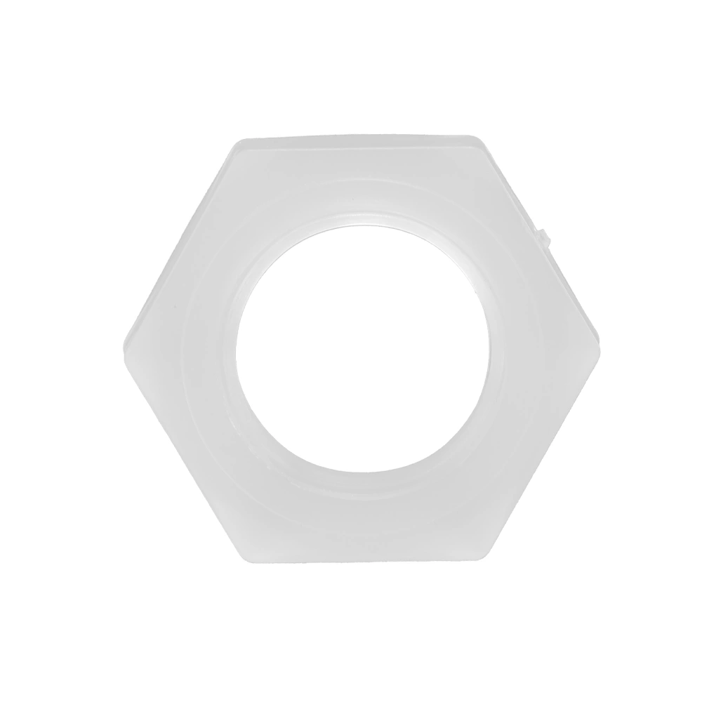 50Pcs Hex Nuts Plastic Environmental Protection Corrosion White Resistance Hexagonal Nuts for Industrial AccessoriesM16