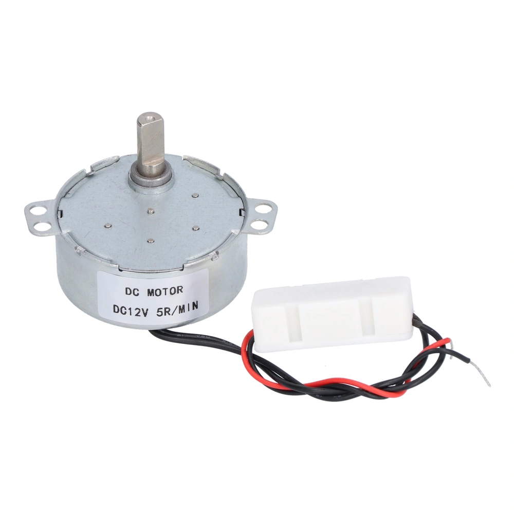 Motor High Torsion CCW/CW Direction Single Flat Shaft Transmission Parts DC12V 5RPM 4W 50TYC