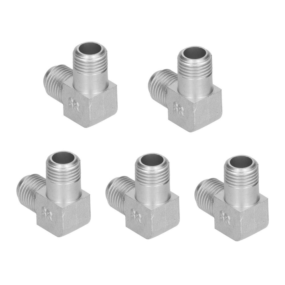 5Pcs Air Compressors Elbow Portable Mute Fitting Frequency Conversion Pneumatic EquipmentZinc Alloy