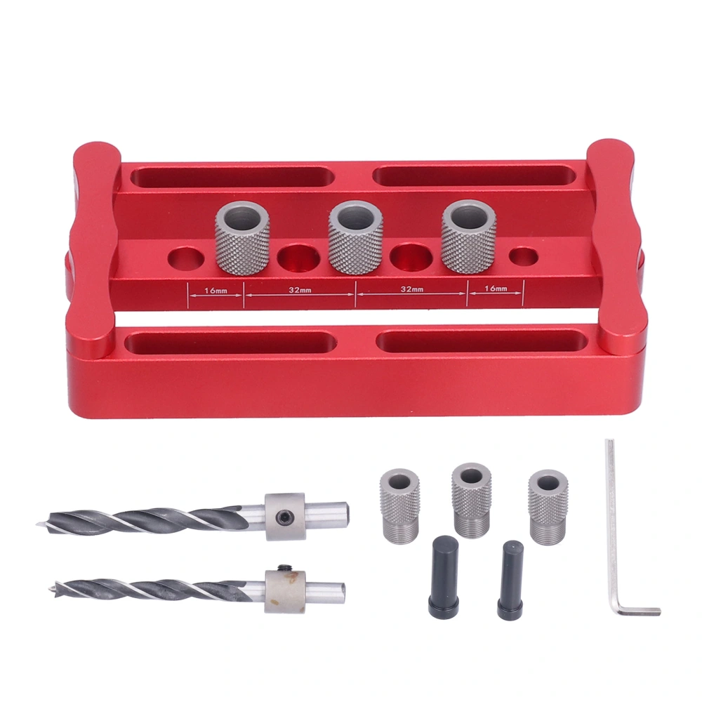 Centering Dowelling Jig Kit Dowel Pin Punch Locator Woodworking Side Plate Punching Tool