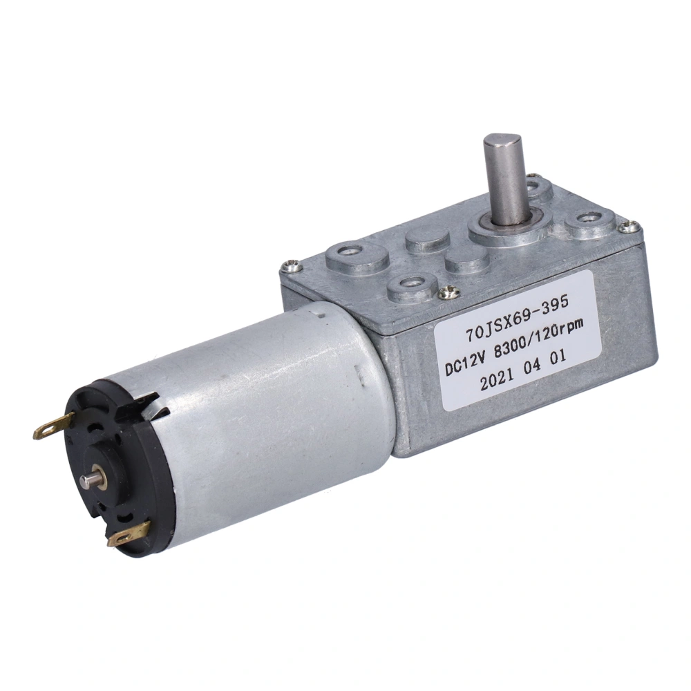 DC Motor 70JSX69‑395 Worm Electric Reduction Engine for Window Openers Miniature Winches DC12V 120rpm