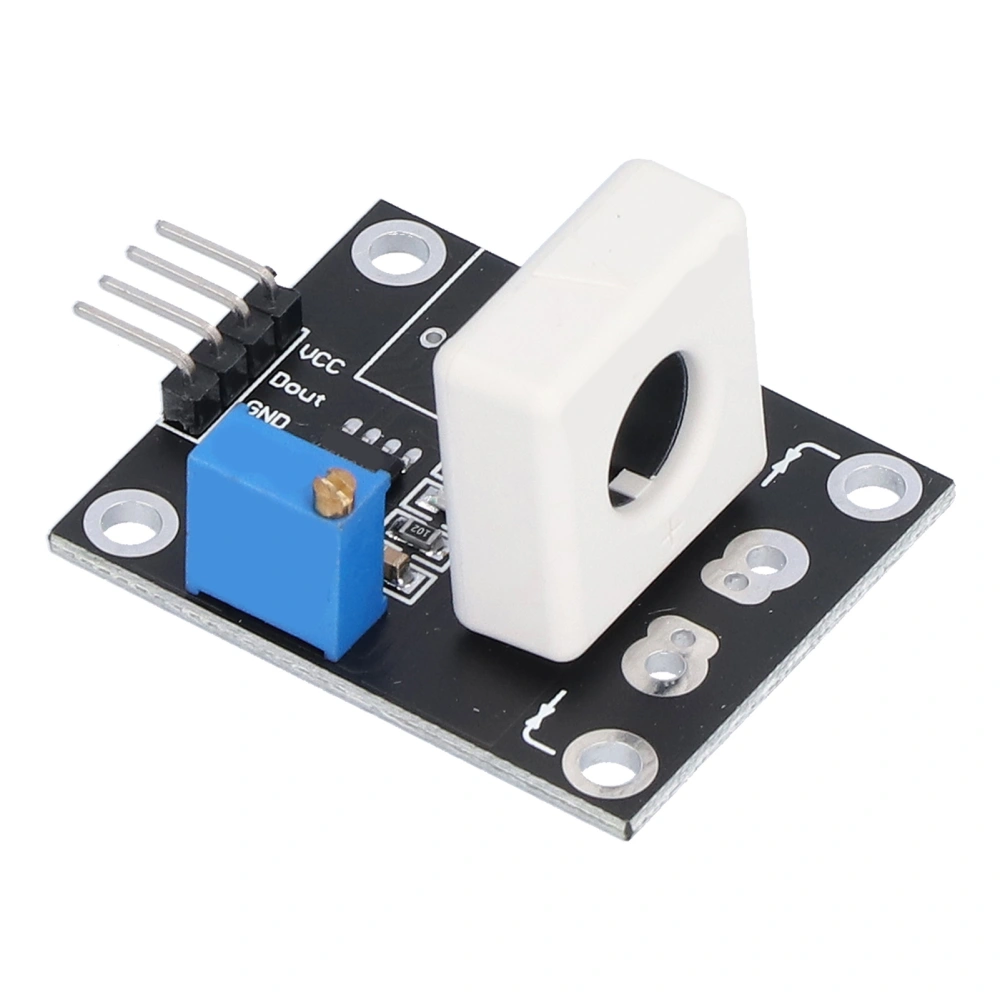 Hall Current Sensor Module Plastic Adjustable Electronic Component for Overcurrent Detection