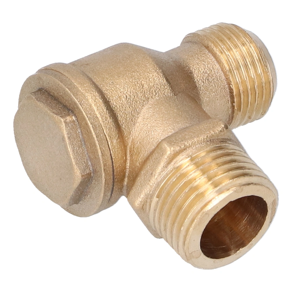 Check Valve TwoWay Brass Corrosion Resistant Replaceable Accessories for Air Compressor