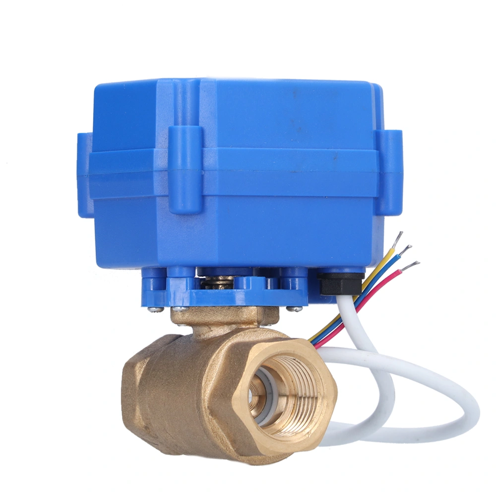 Electric Ball Valve Brass Mini 3 Wire 2 Control Mode Integrated Hydraulic Equipment DC12V