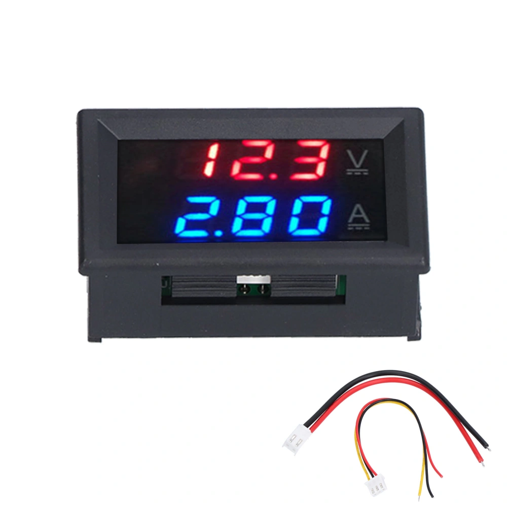 Digital Voltmeter Ammeter Dual LED Display Voltage Amperage Measurement Meter DC 0V‑100V10A