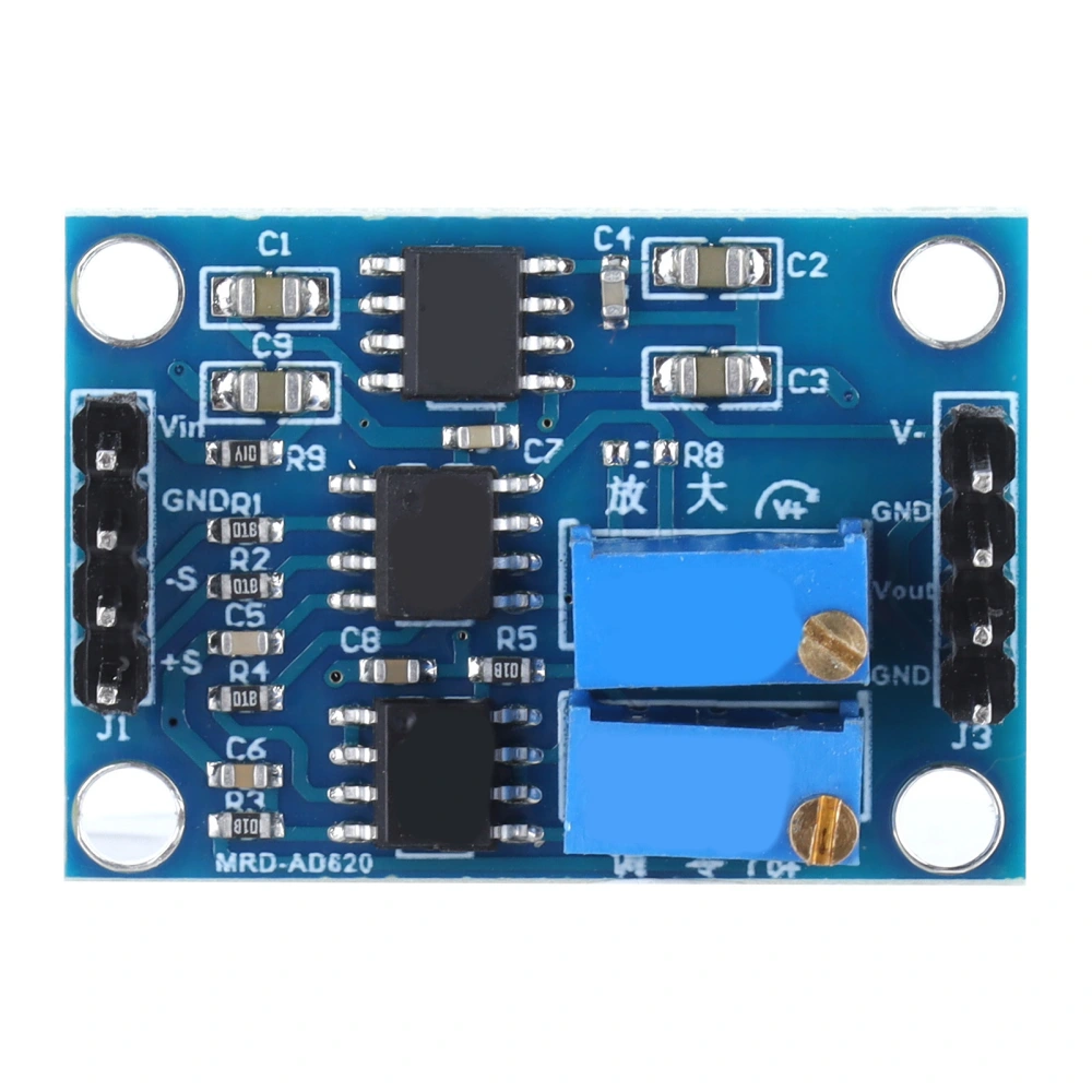 Voltage Amplifier Module Microvolt Millivolt Signal Instrumentation Transmitter Board AD620