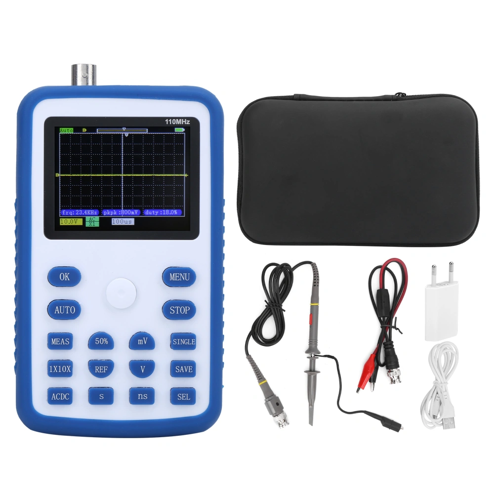 FNIRSI‑1C15 Digital Oscilloscope 110MHz Bandwidth 500M/s Mini Handheld Portable Oscilloscope