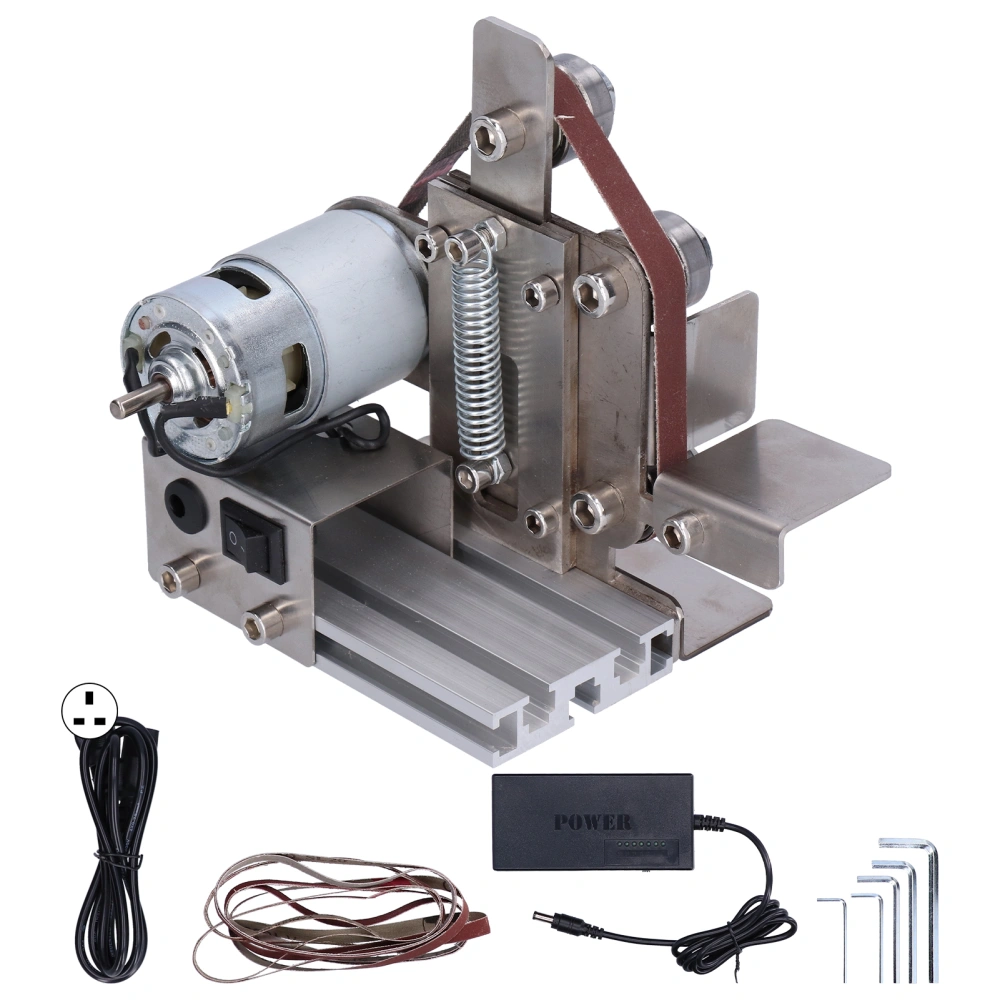 Polishing Grinding Machine Aluminum Alloy DIY Small Mini Electrical Tools AC 110‑240VUK Plug