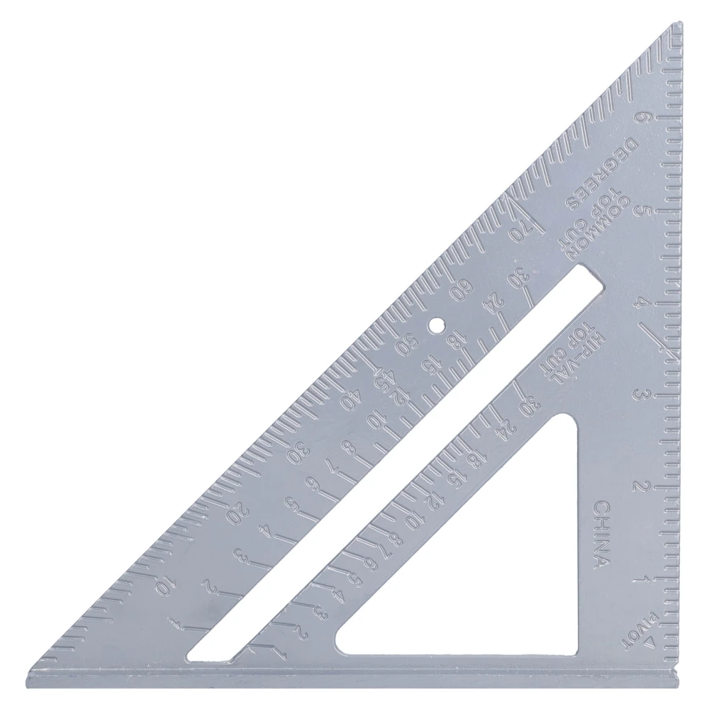 Triangle Ruler Aluminum Alloy 7in 45/90 Degrees Thickened Measuring Tools for Crafts Woodworking