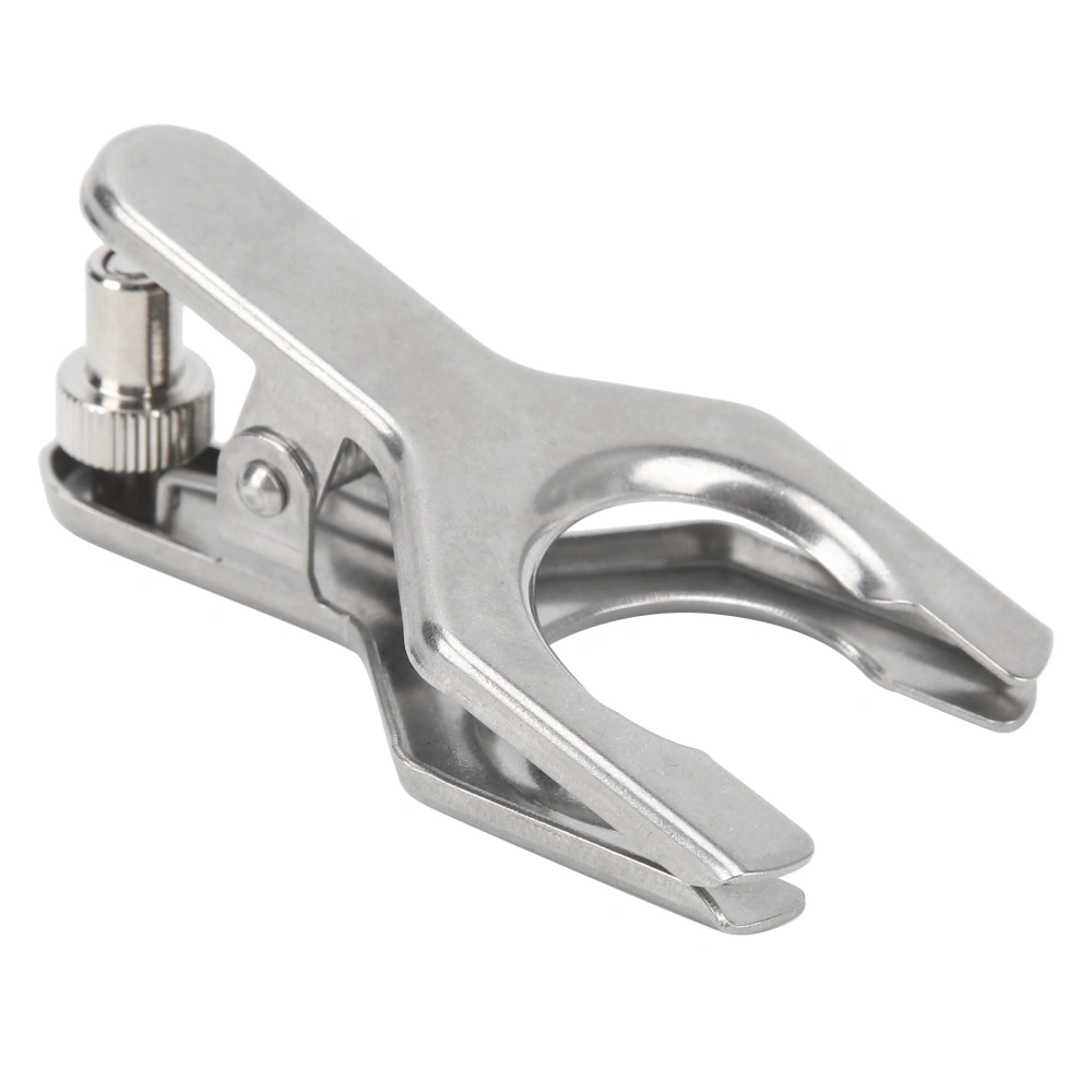 Spherical Pinch Clamp Stainless Steel Spherical Joint Clamp Holder Pinch Clip Laboratory Tool40# 34mm Mouth Diameter