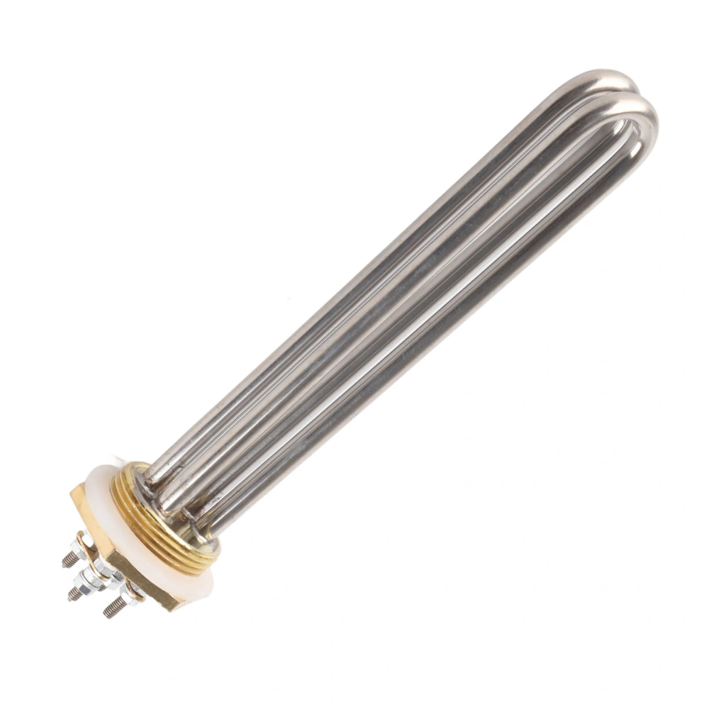 Heating Tube Electric Stainless Steel Rod Industrial Supplies 1.25in BSP Brass Thread DC48V 1500W