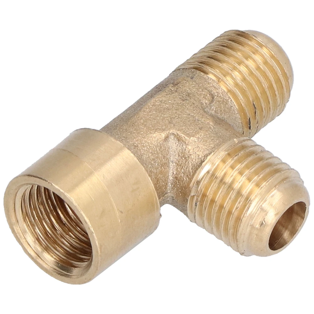 3‑Way Adapter Brass External Threaded Splicer Joint Fitting Pneumatic Accessories