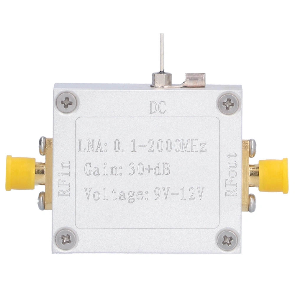 RF Amplifier Broadband Module High Gain Board Low Noise Receiver Accessory 0.1‑2000MHz 30dB