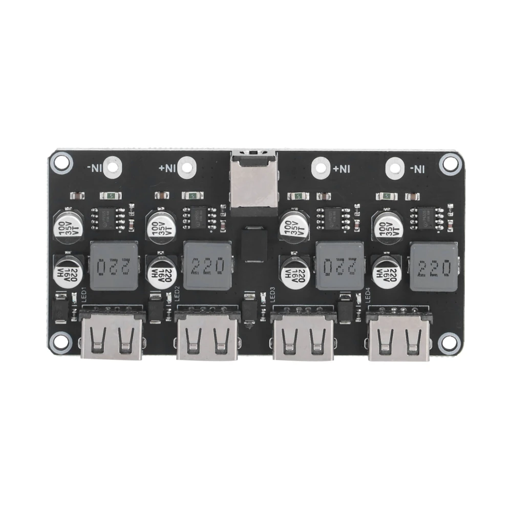 DC Buck Converter Module 4‑Way for QC2.0 QC3.0 Fast Charger USB Mobile Phone Charging Board