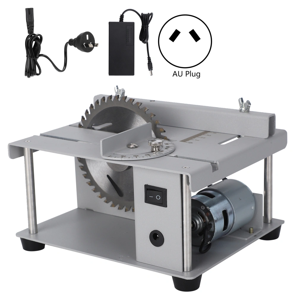 Table Saw Miniature Mini Portable Multifunctional Durable Cutting Machine for Home AC 110‑240VAU Plug