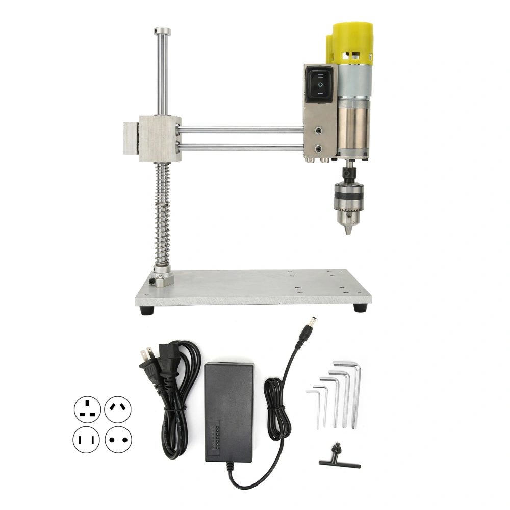 Electric Tapping Machine Manual Desktop Adjustable Speed Drilling Tapper 6000r/min AC 110‑240VEU Plug