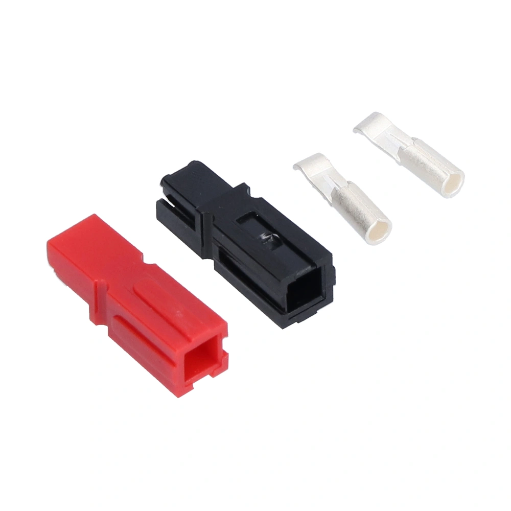 20Pcs Battery Connector Plug Red Black Single Module Silver Long Life Power Connectors 30A 600V