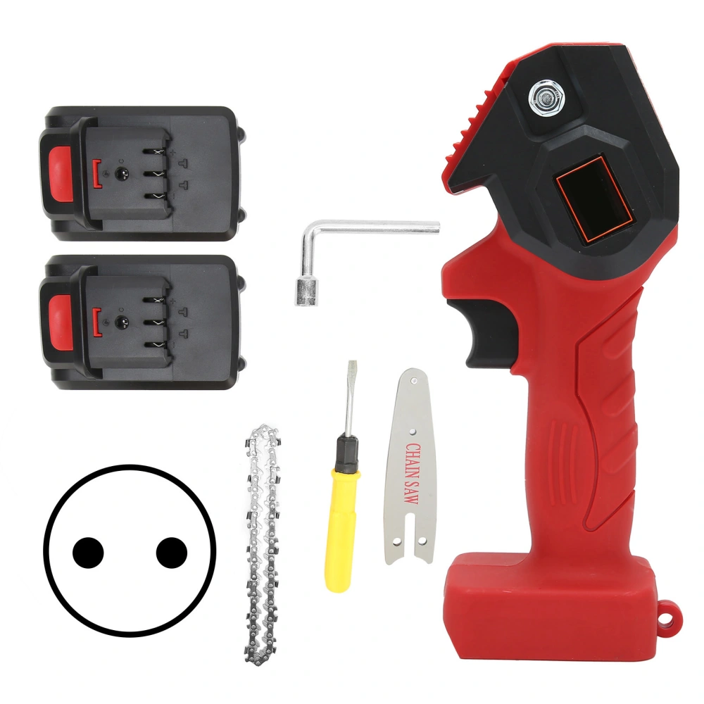 Mini Electric Pruning Saw HandHeld Garden Trimming Chainsaw FYD001 Red AC110240V