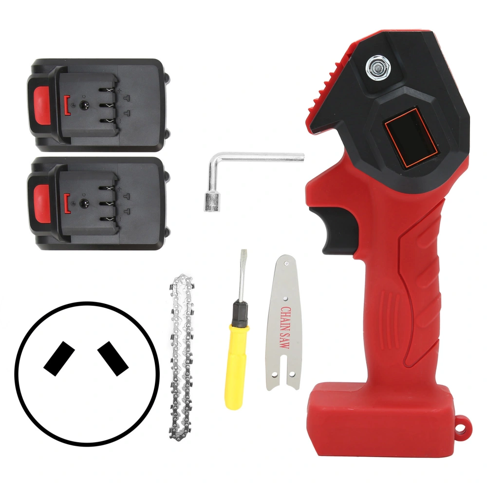 Mini Electric Pruning Saw HandHeld Garden Trimming Chainsaw FYD001 Red AC110240V