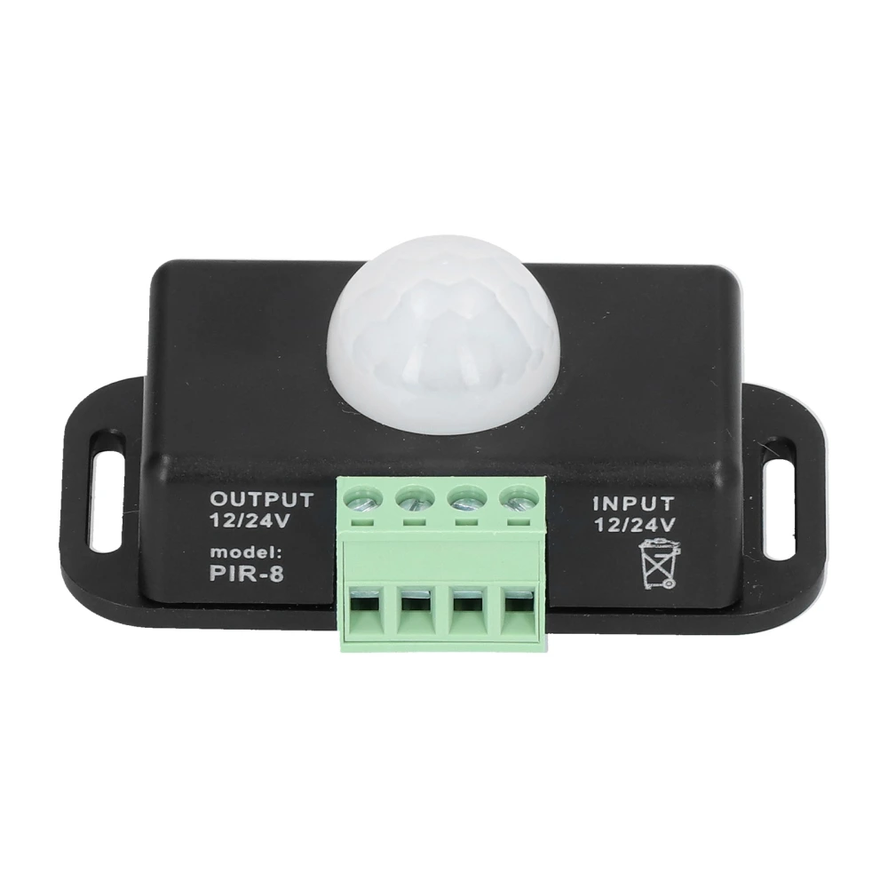 PIR Sensor LED Infrared Sensing Timing Switch DC 12‑24V for Cabinet Bathrooom Corridor