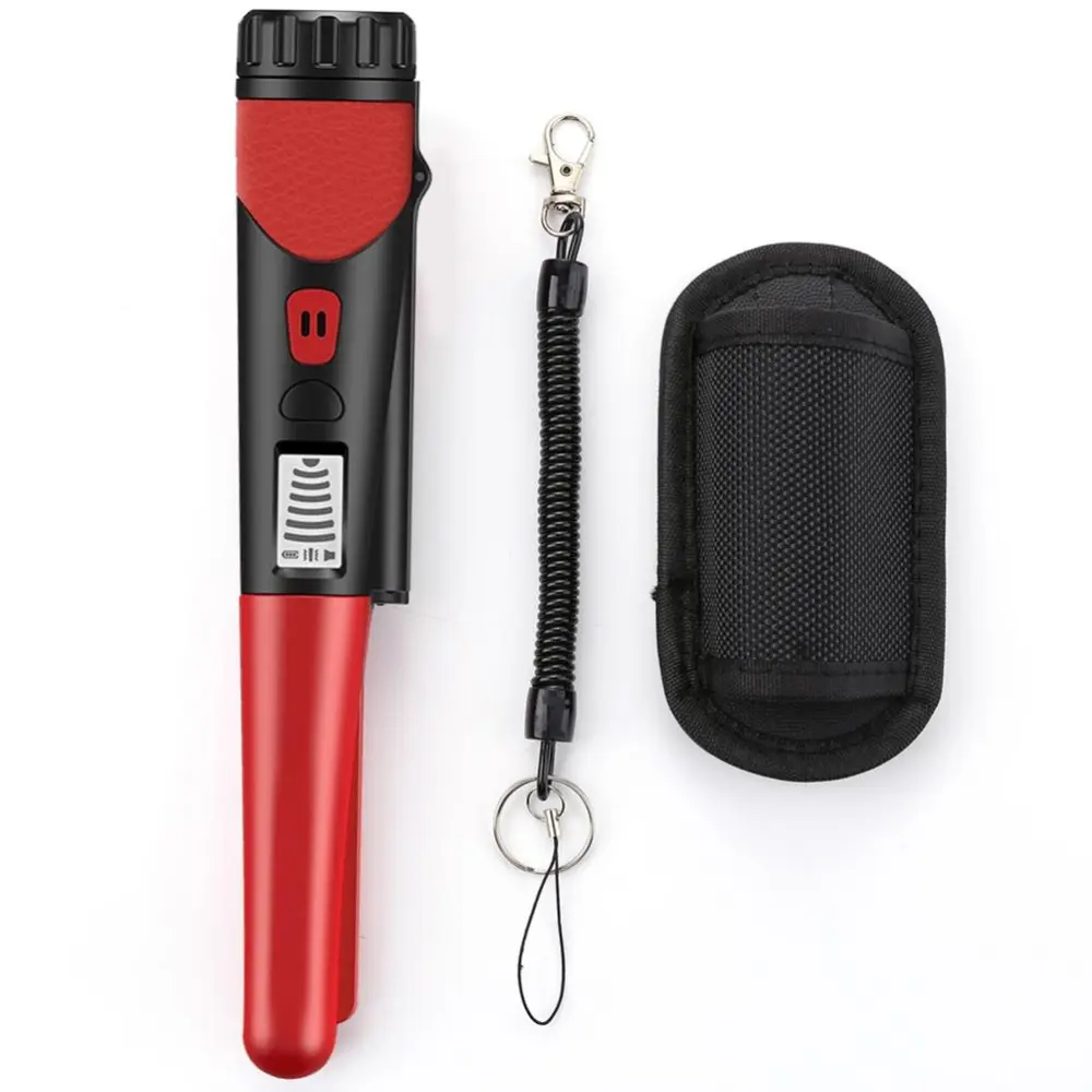 Handheld Metal Detector with Buzzer Vibration Waterproof Gold Detector Portable Finder Probe for Adults and Children to Explore Outdoors