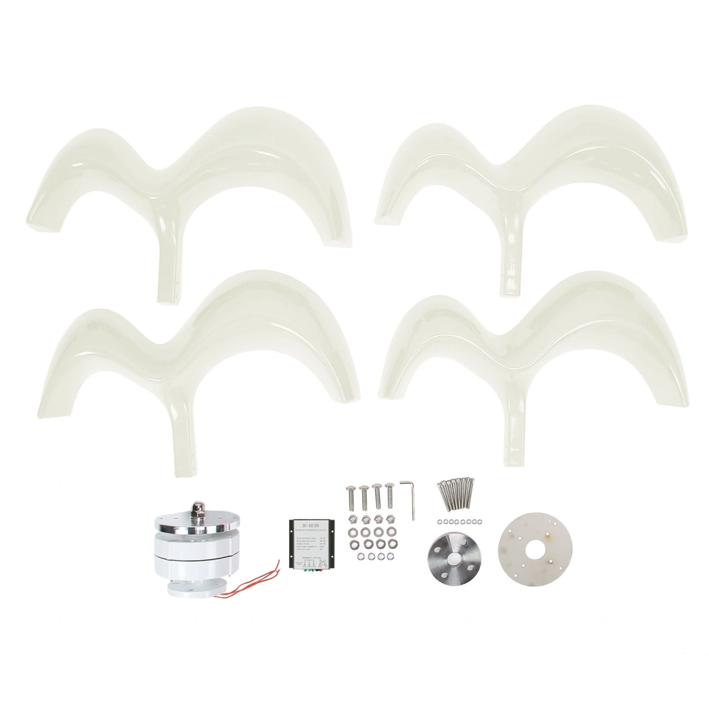 Wind Turbine Generator Kit 4 Blades 400W with Controller Power Gourd Type DT‑HL‑400w‑White12V