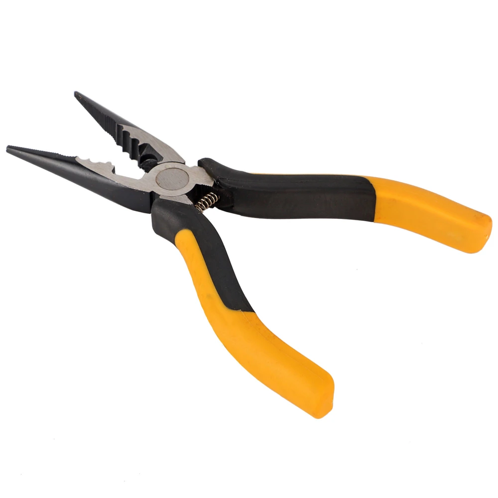 L201C06 Long Nose Plier 6in High Carbon Steel Hardware Tool for Wire Breaking Nail Nipping