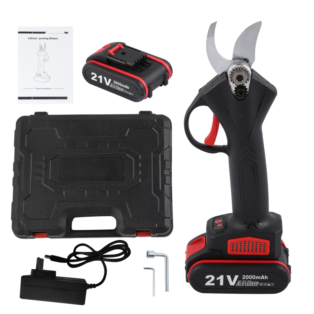 Lithium Pruning Shears Rechargeable Cordless Garden Trimming Branch Electric Pruner AC100‑240VAU Plug