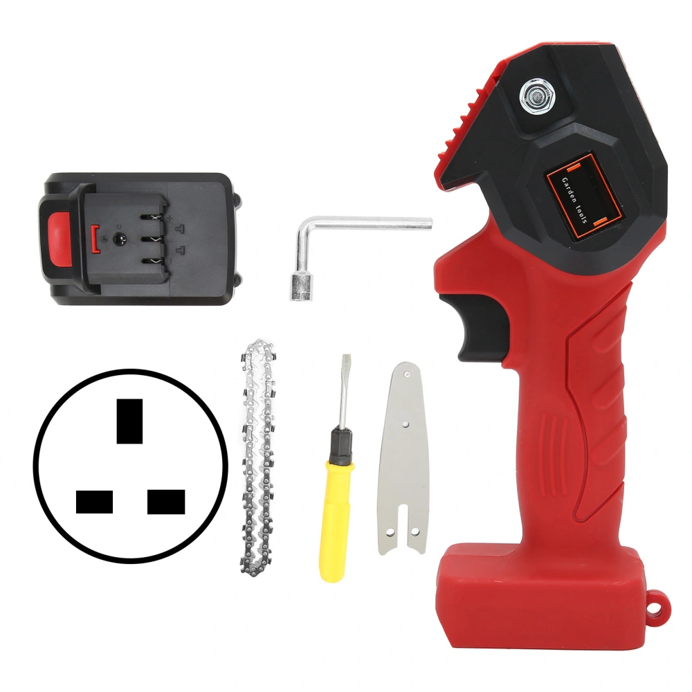 Mini Electric Pruning Saw HandHeld Charging Garden Trimming Chainsaw FYD001 Red AC110240V