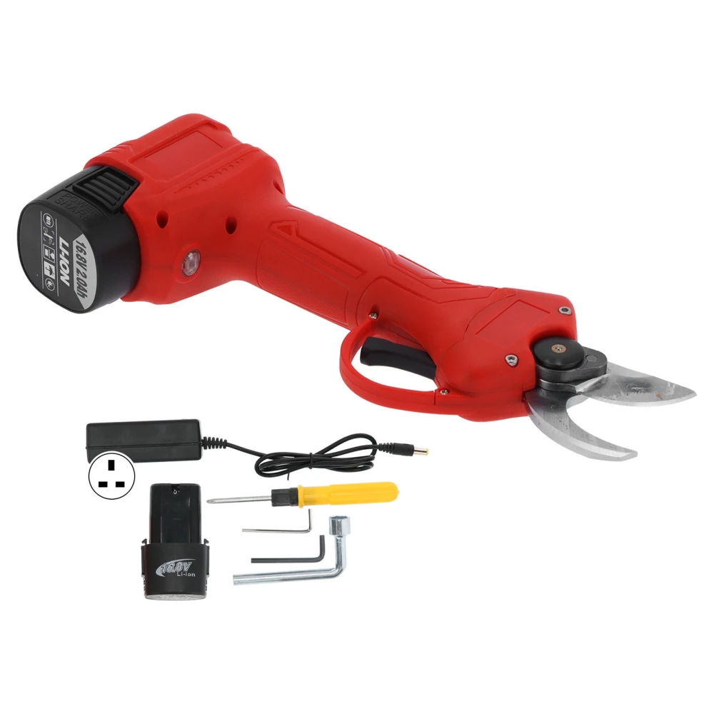 Lithium Pruning Shears Cordless Rechargeable Tree Branch Pruner for Garden AC100V‑240VUK Plug