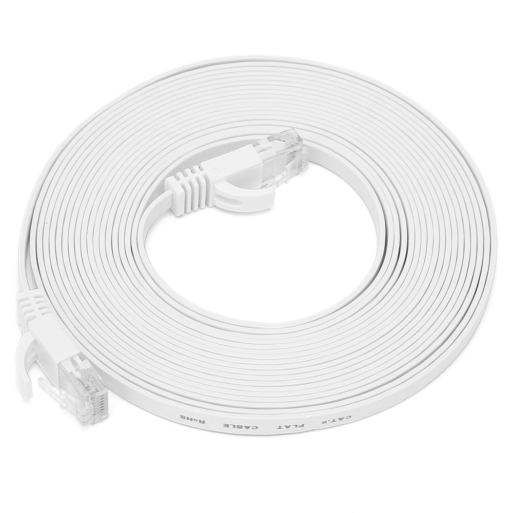 Ethernet Cable CAT6 Gigabit 8‑Core Twisted Pair Network Jumper Flat Copper Wire Supplies10 Meter