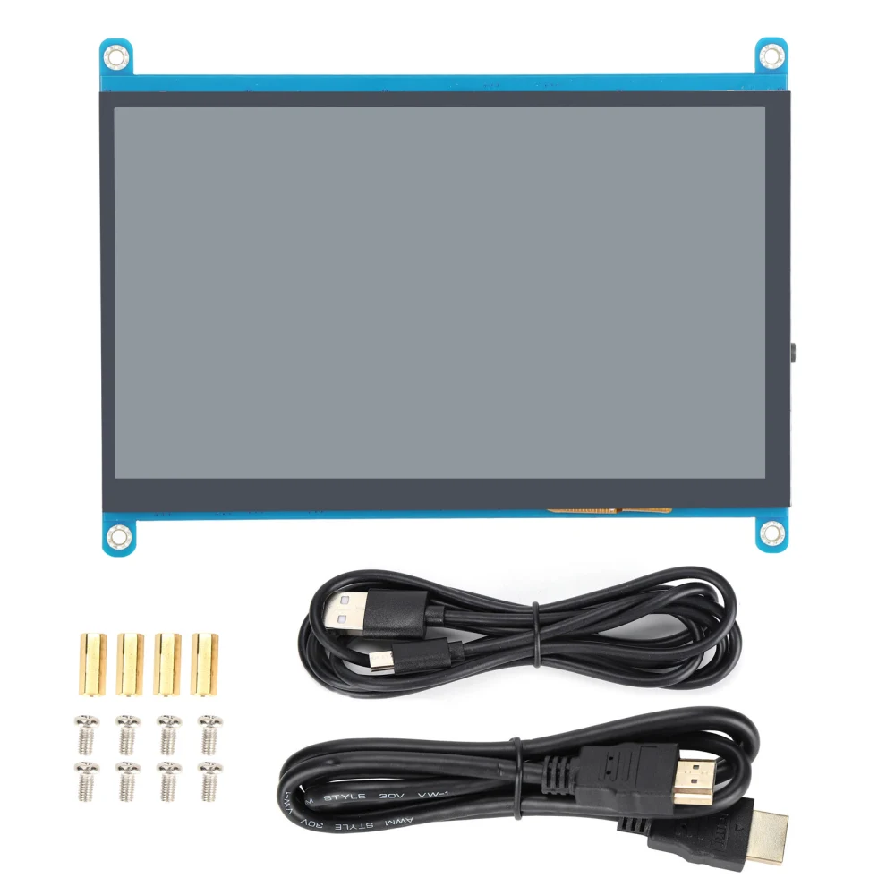 7in Display Screen Backlight Monitor for Raspberry Pi DriveFree Computer Accessories 1024×600(TN NonTouch Version )