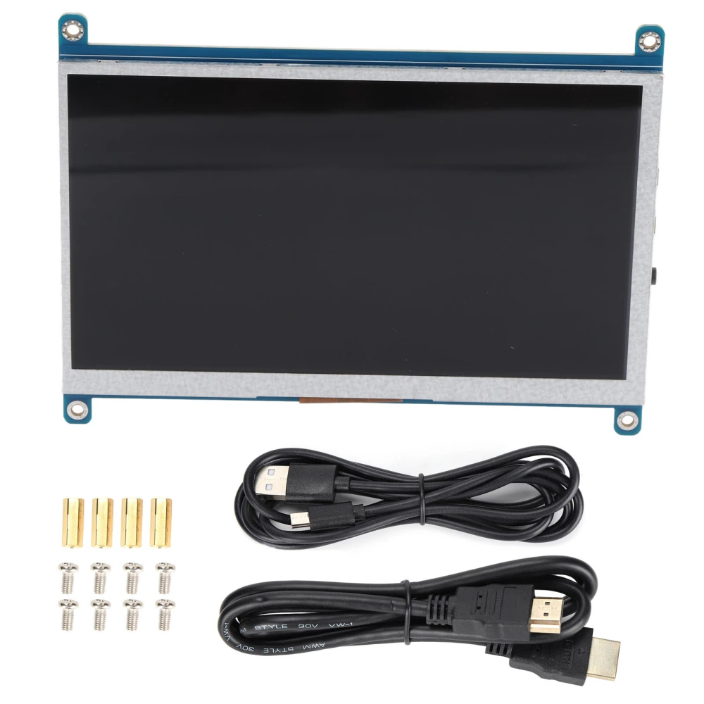 7in Display Screen Backlight Monitor for Raspberry Pi DriveFree Computer Accessories 1024×600(IPS NonTouch Version )