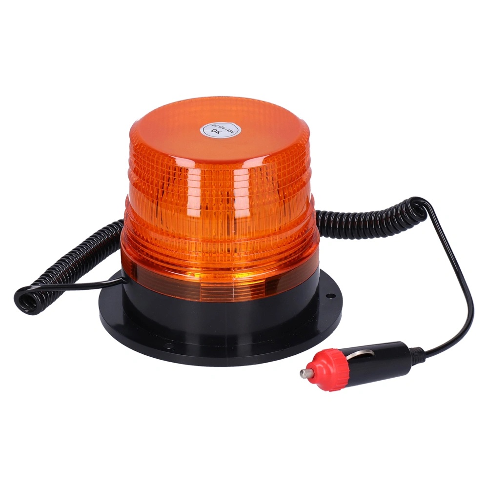 Warning Light with Strong Magnetic Base Cigarette Lighter for School Bus Construction Vehicles Trucks DC12V‑48V