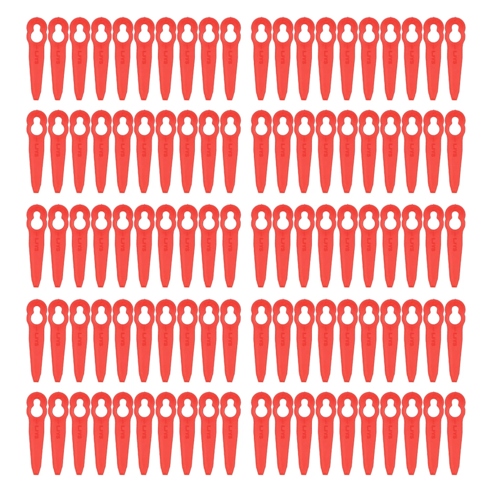 100Pcs Grass Trimmer Plastic Blade Branches Cutting Replacement Lawn Mower Accessories