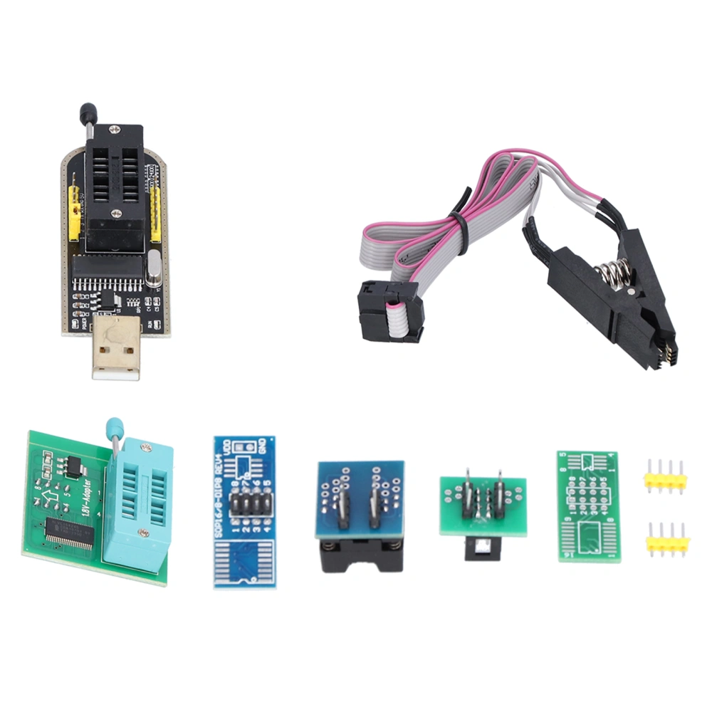 Flash Chip Test Clip Set Programmer Mainboard Accessory with SOIC/SOP Pin Format for 242593