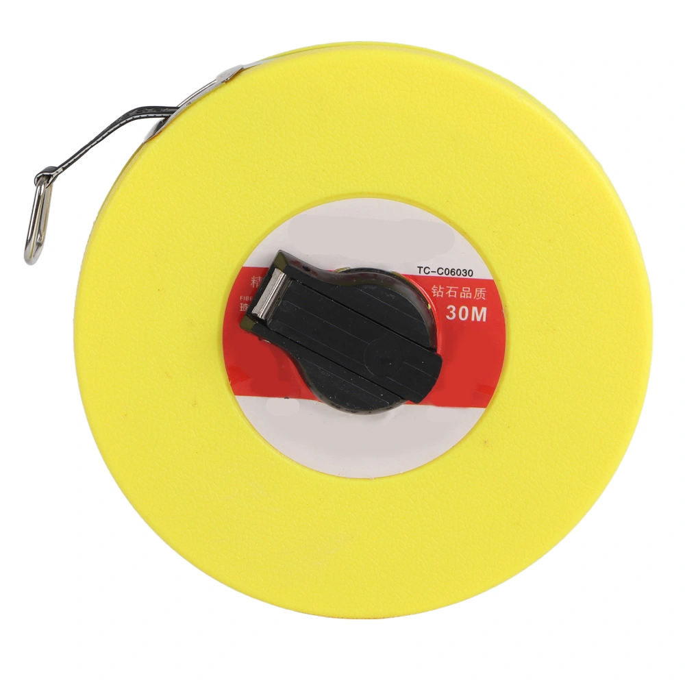 Tape Measure Glass Fiber Flexible Ruler Disc Shape Industrial Measuring Tool Long 30 Meter