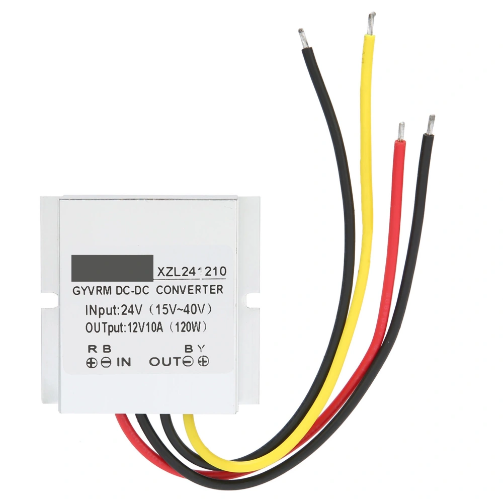 DC-DC Voltage Reducer 24V to 12V 10A 120W Waterproof Voltage Regulator Converter