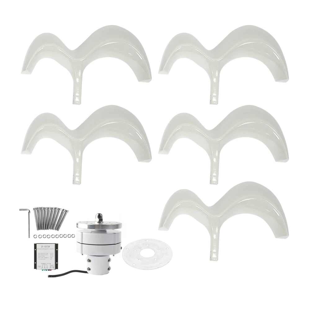 Wind Turbine Kit Gourd Type Hoop Mounting 5 Blades Generator Power Equipment DTHL600W(12V )