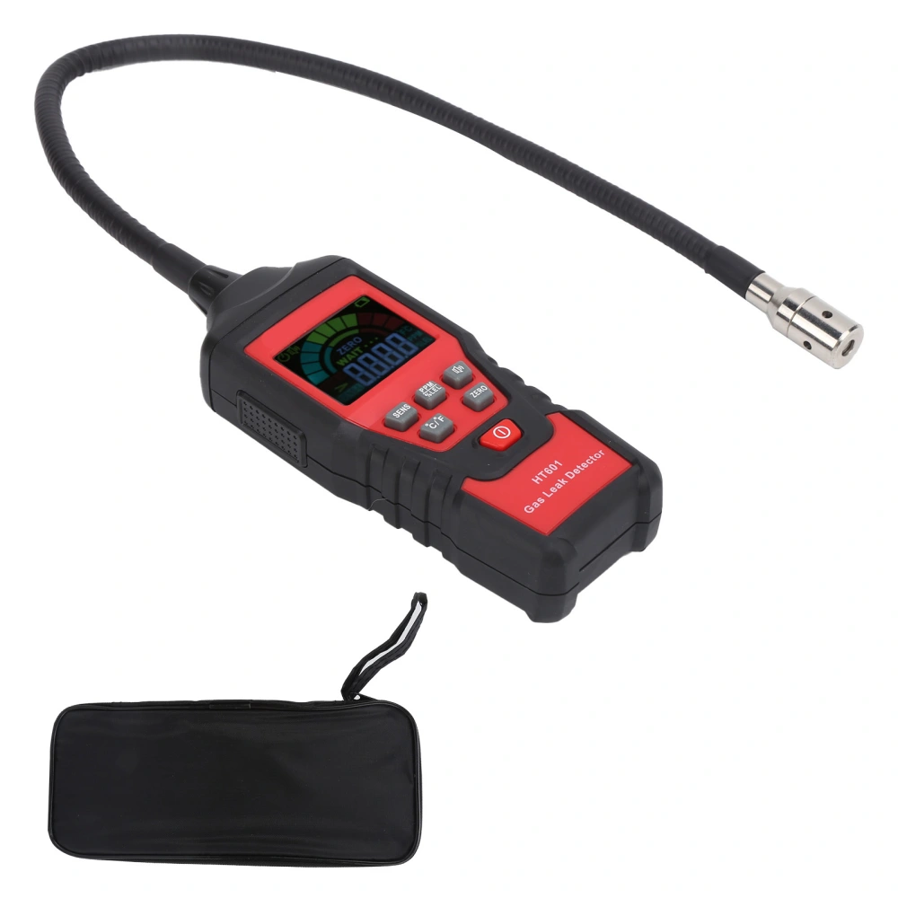 HT601 Gas Detector 0~9999ppm Household Combustible Gas Methane Concentration Alarm Gas Tester