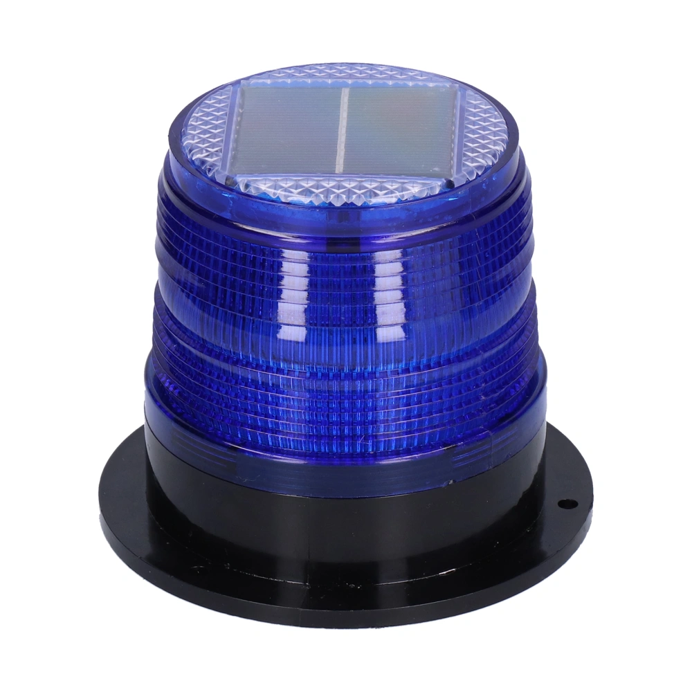 Car Solar Warning Light Night Magnetic LED Signal Flashing Lamp Blue Lens for Office Building School