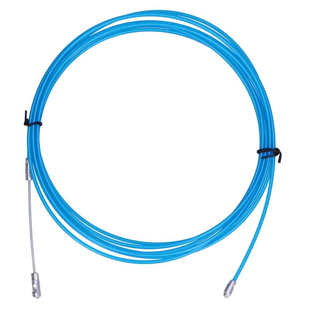 Steel Wire Cord Strands Blue Color Plastic Covered Rope High Tensile for Elevator Crane5m/5.47yd