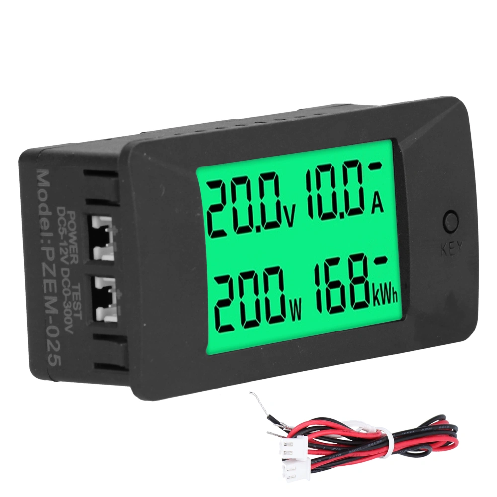 Energy Meter LCD Digital Display Voltage Current Power Consumption Monitor DC 5‑12V PZEM‑025