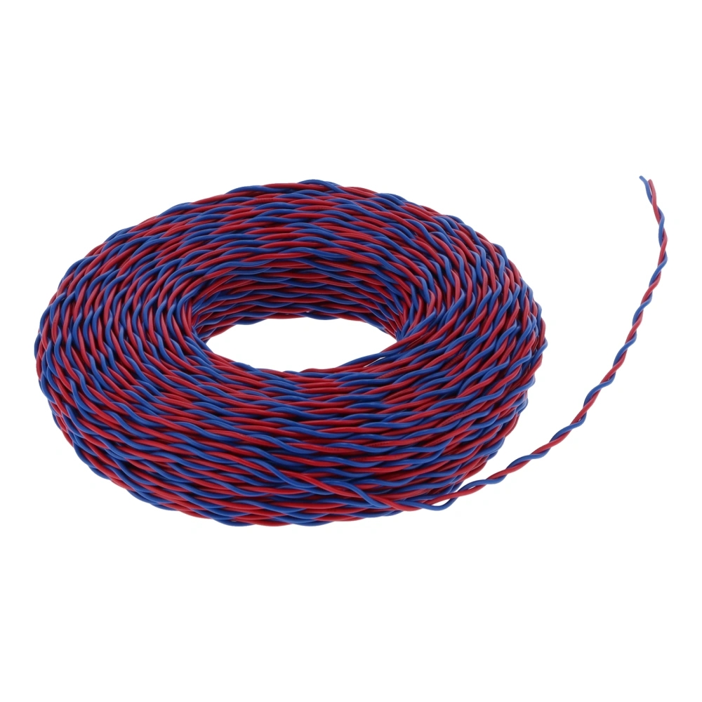 RVS‑2x0.75 42 Core PVC Coated Insulated Conductor Wire Soft Electrical Cable 100m / 328.1ft AC300V Red Blue