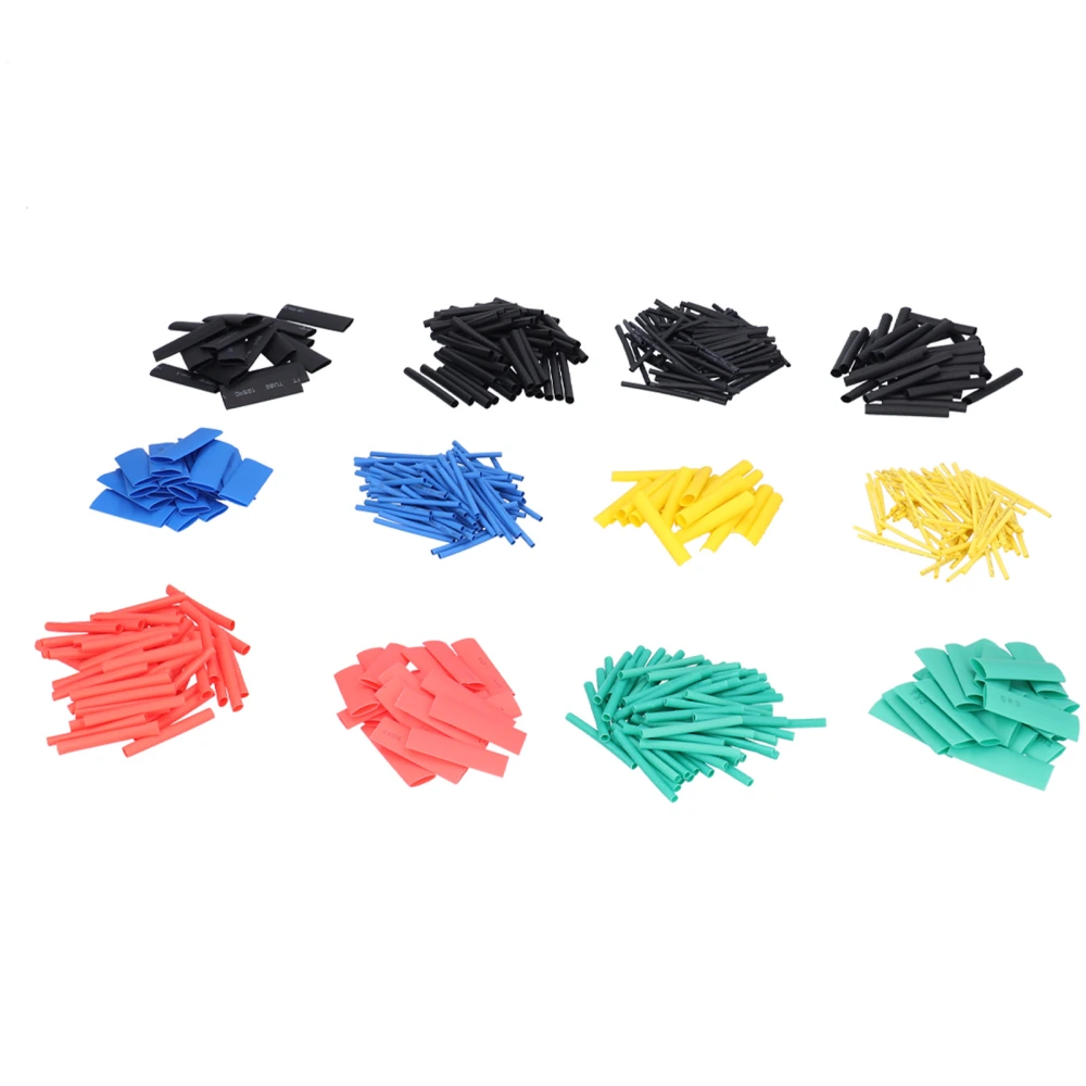 530Pcs Heat Shrink Tube Color Nylon Shrinkable Tubing Set Electrical Component Wrap Kit