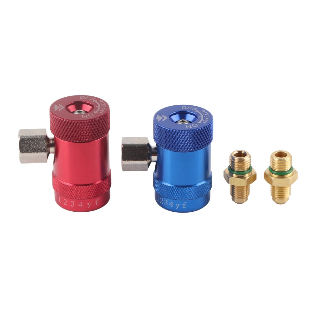 Car A/C Quick Adapter High/Low Pressure Fluoride Liquid Filling Couplers Connectors HS‑1234YF