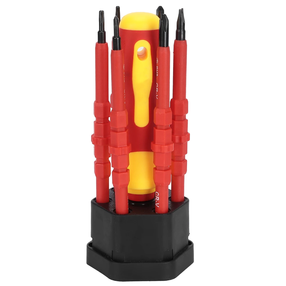 Insulated Screwdriver 2‑Purpose Cross Slot Tips Electrician Hardware Hand Tools 21826