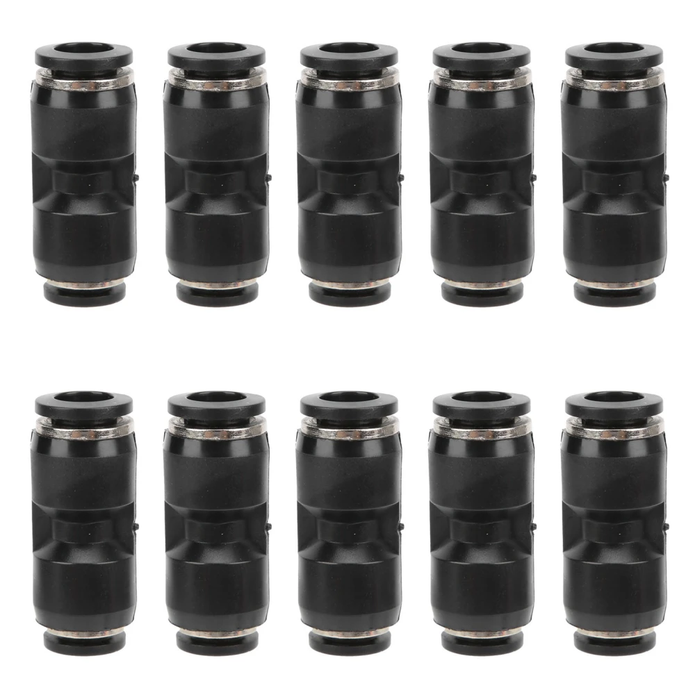 10Pcs Pneumatic Reducer Connector 360° Rotary Tube Fitting for Mechanical ProcessingPU6-6